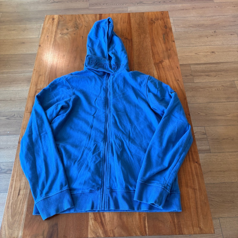 Bench Women's Royal Blue High Neck Full Zip Hoodie Size XL